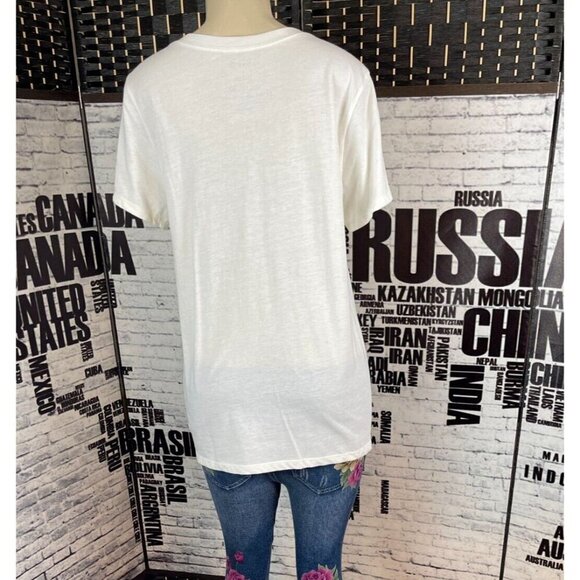 Torrid 0-L Vanilla Life Isn't Perfect Statement Crew Neck Short Sleeve Tee - Picture 4 of 6